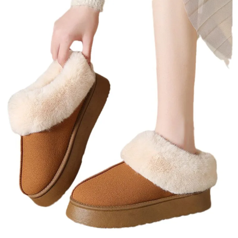 Snow Boots Women Thick Soled Leather Thickened One Platforms Heels Luxury Designer Shoes Casual Breathable Versatile Comfortable 
Snow Boots Women Thick Soled Leather Thickened One Platforms Heels Luxury Designer Shoes Casual Breathable Versatile Comfortable