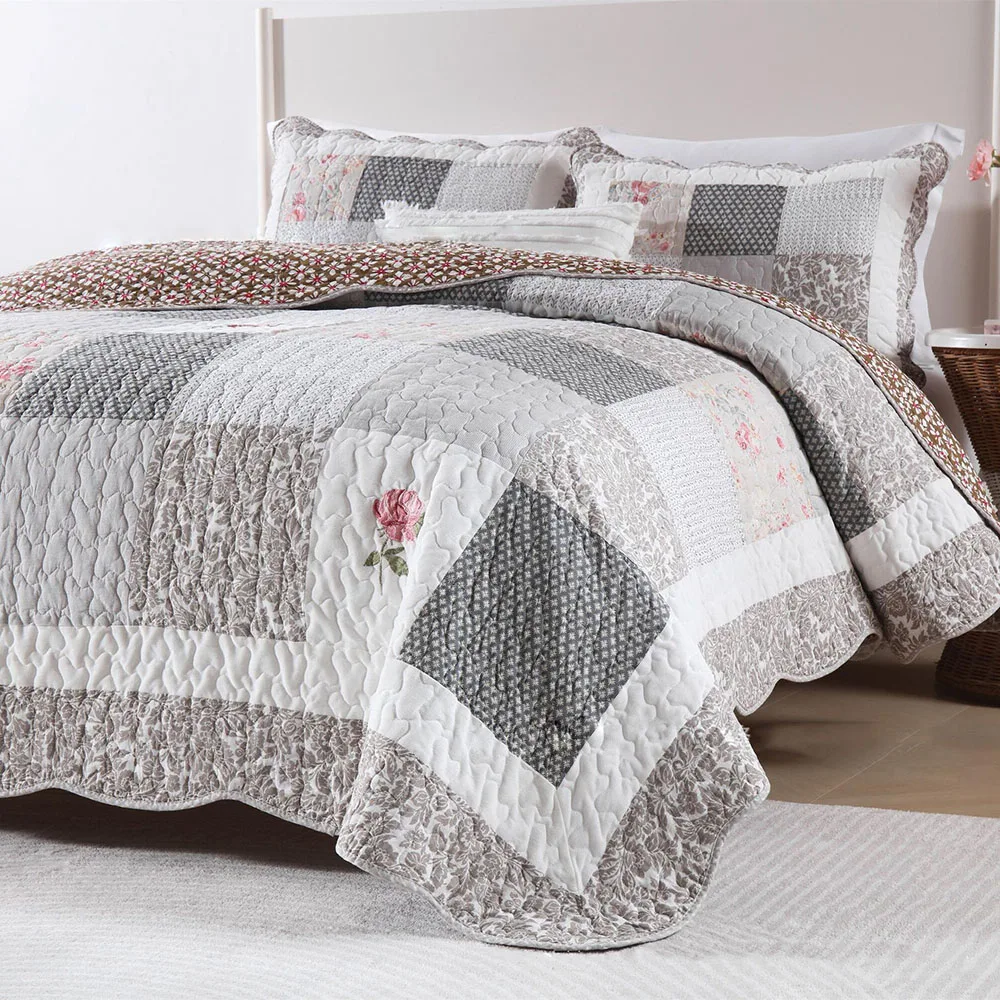 CHAUSUB Cotton Quilts Queen Size 3PCS Handmade Patchwork Bedspread on the Bed Quilted Coverlet Sets Summer Comforter
CHAUSUB Cotton Quilts Queen Size 3PCS Handmade Patchwork Bedspread on the Bed Quilted Coverlet Sets Summer Comforter