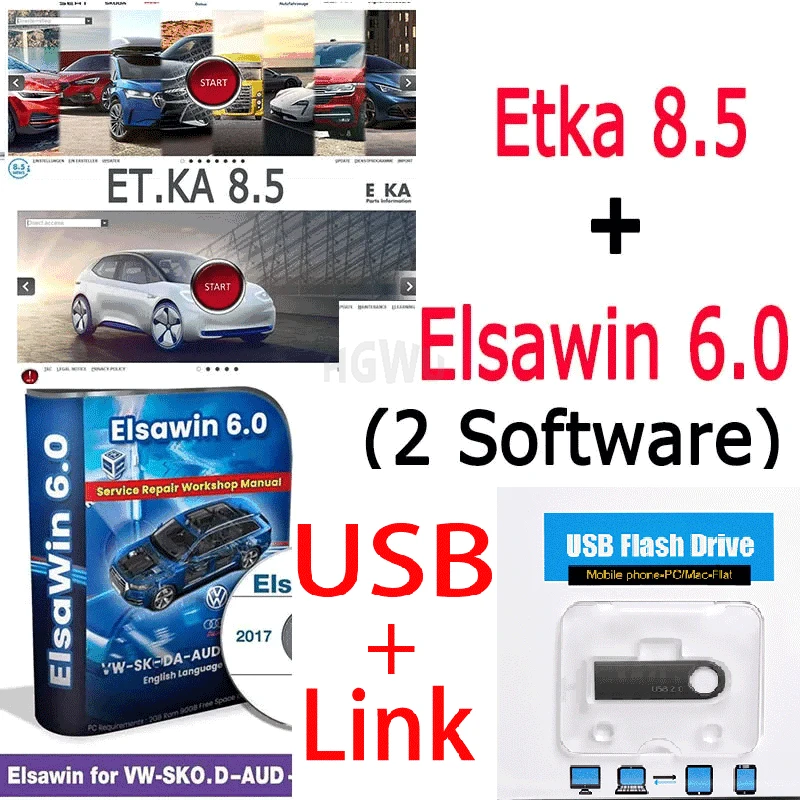 

2023 Elsawin 6.0 + ET KA 8.5 Group Vehicles Electronic Parts Catalog Support ForV/W+AU//DI+SE//AT+SKO//DA Auto Repair Software