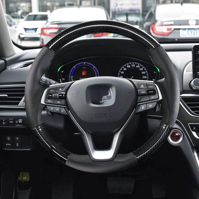 Suitable for honda tenth generation 2015-2022 Accord 2019-2022 INSPIRE hand stitched leather steering wheel cover
Suitable for honda tenth generation 2015-2022 Accord 2019-2022 INSPIRE hand stitched leather steering wheel cover
