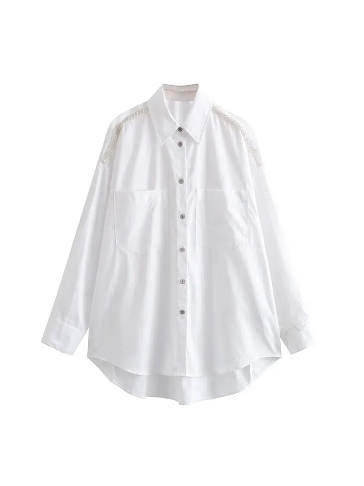 ZADATA new autumn and winter women's clothing simple and versatile solid color retro long-sleeved casual loose shirt
ZADATA new autumn and winter women's clothing simple and versatile solid color retro long-sleeved casual loose shirt