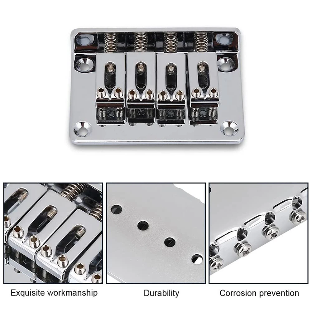 4 String Guitar Bridge Hard-tail Tailpiece Ukulele Adjustable For CigarBox Guitars Accessory Bridge Durable New Quality
4 String Guitar Bridge Hard-tail Tailpiece Ukulele Adjustable For CigarBox Guitars Accessory Bridge Durable New Quality