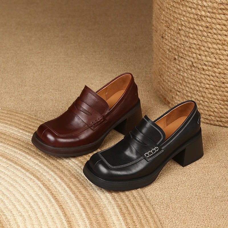 2023 new Spring autumn women pumps natural leather 22-25cm cowhide+pigskin full leather loafers Retro brush color women shoes
2023 new Spring autumn women pumps natural leather 22-25cm cowhide+pigskin full leather loafers Retro brush color women shoes