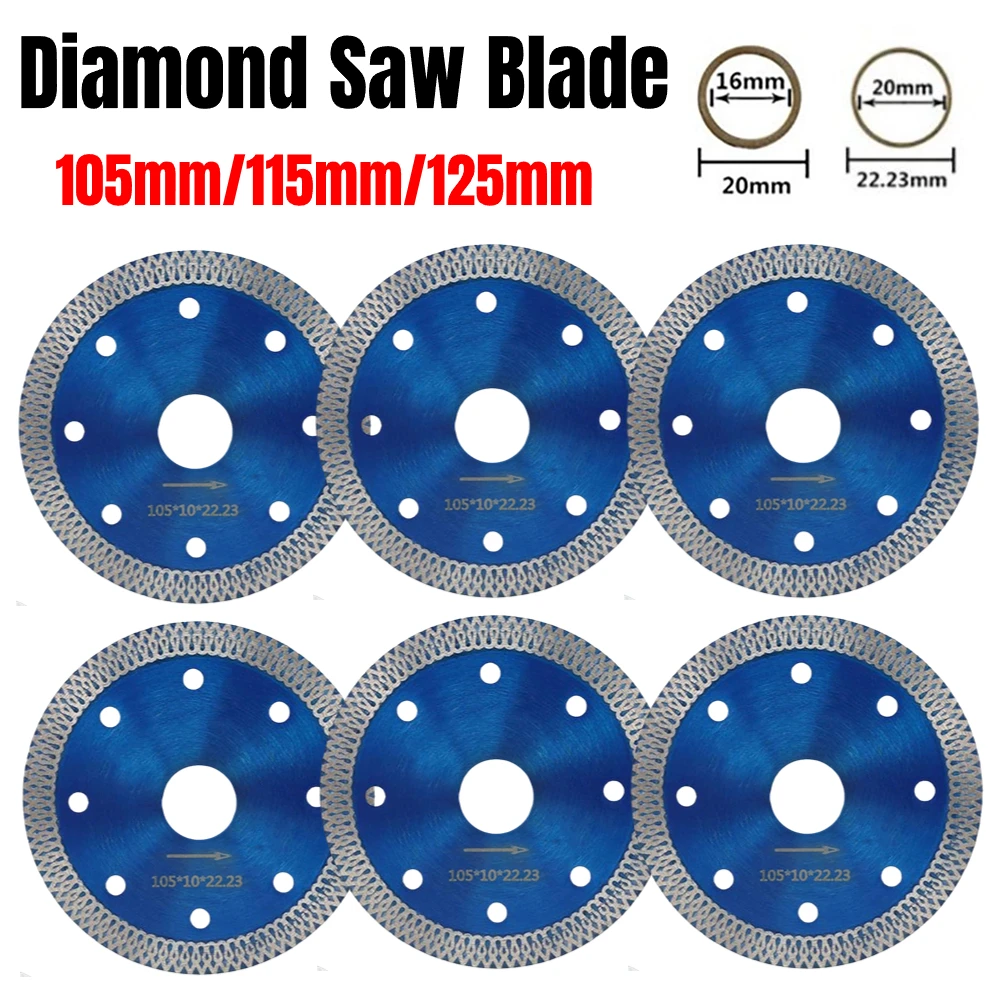 1pcs Diamond Saw Blade 105mm/115mm/125mm Porcelanate Disc Porcelain Tile Cutting Tools For Granite Marble Ceramic Brick
1pcs Diamond Saw Blade 105mm/115mm/125mm Porcelanate Disc Porcelain Tile Cutting Tools For Granite Marble Ceramic Brick