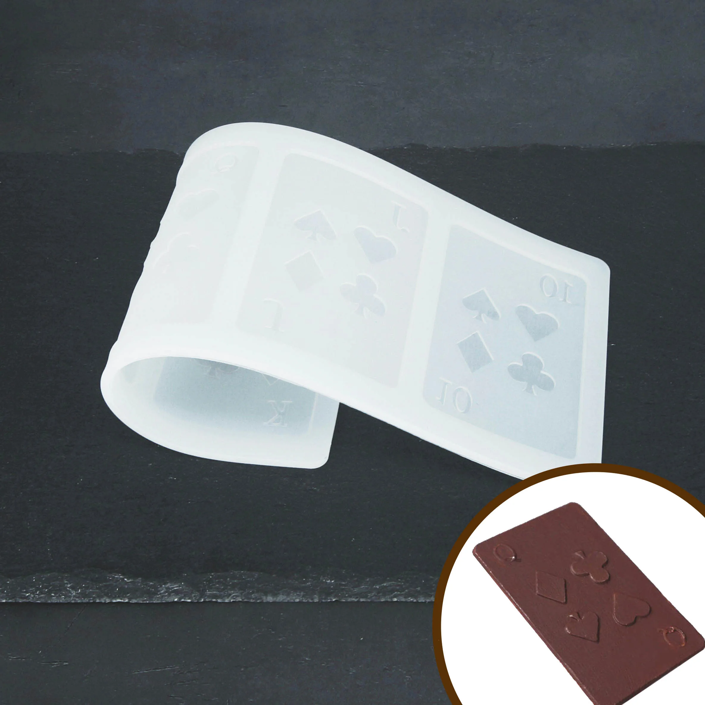 Poker Shape Chocolate Stencil Mold Chocolate Transfer Sheet Mould Silicone Mould DIY Baking Decorating Chocolate Insert Strip
Poker Shape Chocolate Stencil Mold Chocolate Transfer Sheet Mould Silicone Mould DIY Baking Decorating Chocolate Insert Strip