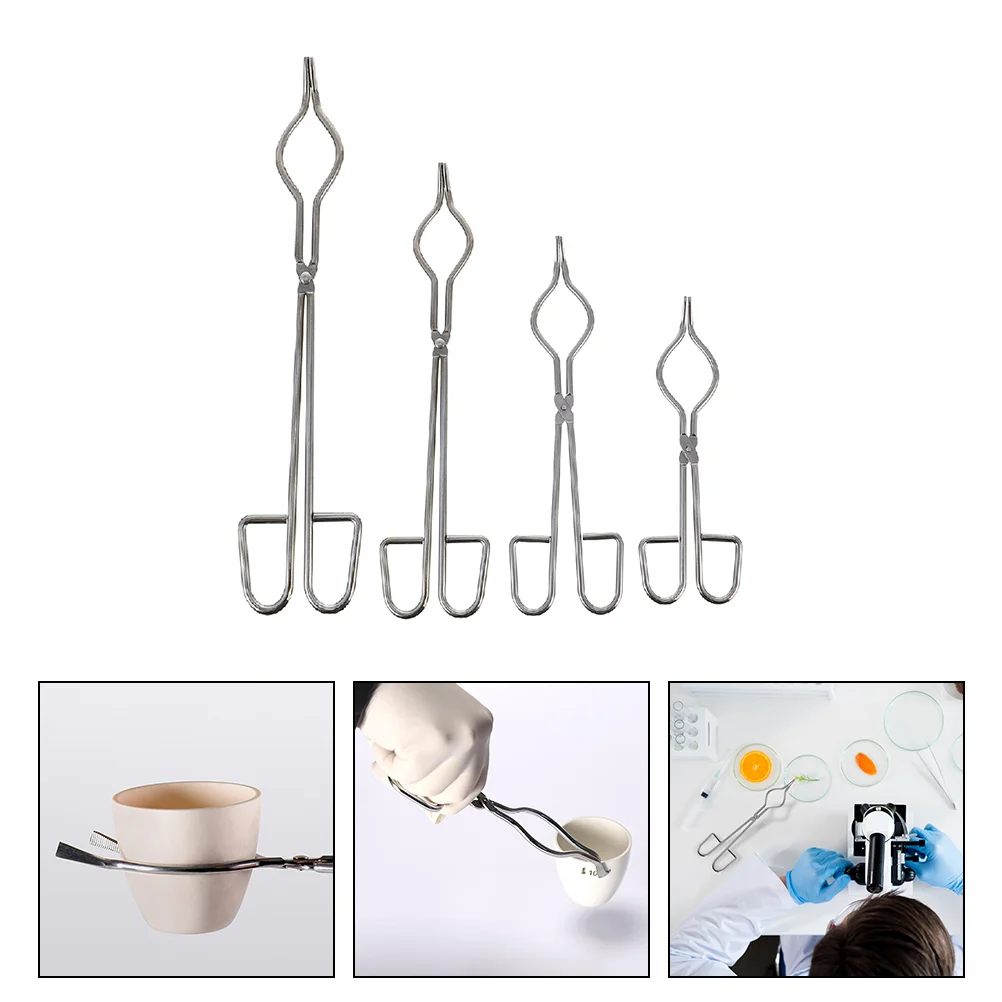 4pcs Chemical Crucible Clamp Stainless Steel Beaker Crucible Tong Laboratory Tool
4pcs Chemical Crucible Clamp Stainless Steel Beaker Crucible Tong Laboratory Tool