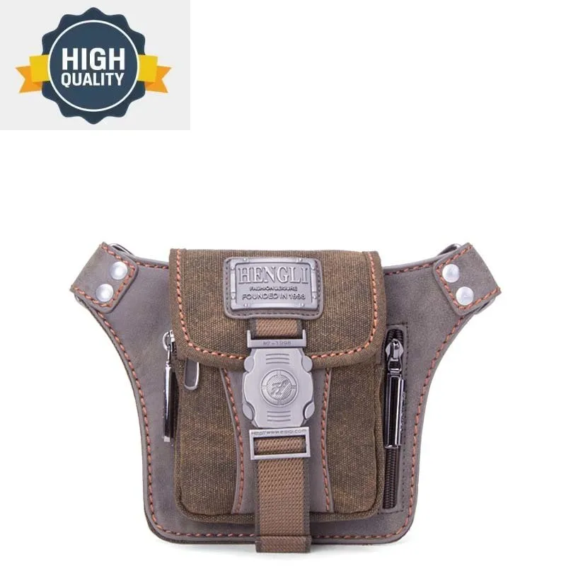 

Mini Belt bag Retro Fashion Portable Waist Bag Purse Wearable Vintage Canvas Leisure Tourism Packs Tactical fanny pack