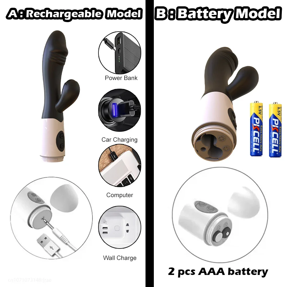 Powerful Rabbit Vibrator for Women G Spot Female Clitoris Stimulator Clit Vibrating Silent Huge Dildo Adult Goods Sex Toy Powerful Rabbit Vibrator for Women G Spot Female Clitoris Stimulator Clit Vibrating Silent Huge Dildo Adult Goods Sex Toy