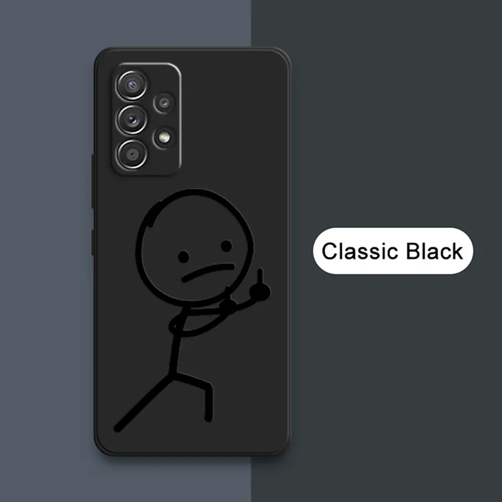 Funny Middle Finger Cute Man A54 Case For Samsung Galaxy A53 A33 A34 A52 A54 A72 A73 A32 A42 A51 A71 4G A7 Liquid Silicone Cover Funny Middle Finger Cute Man A54 Case For Samsung Galaxy A53 A33 A34 A52 A54 A72 A73 A32 A42 A51 A71 4G A7 Liquid Silicone Cover