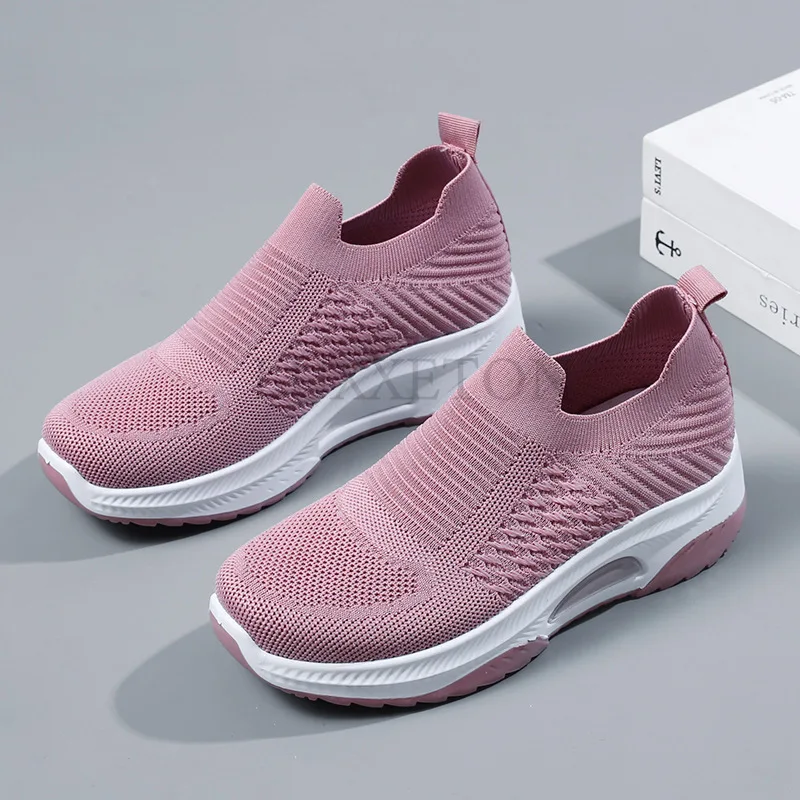 

Women Walking Shoes Air Cushion Non Slip Orthopedic Shoes Mules Breathable Wedge Female Sneakers Zapatillas Deportivas Mujer