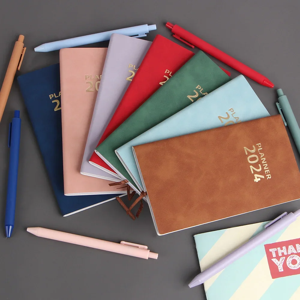 2024 A6 Notebook Notepad Daily Weekly Planner Agenda Notebooks with Gel Pen Stationery Office School Supplies
2024 A6 Notebook Notepad Daily Weekly Planner Agenda Notebooks with Gel Pen Stationery Office School Supplies