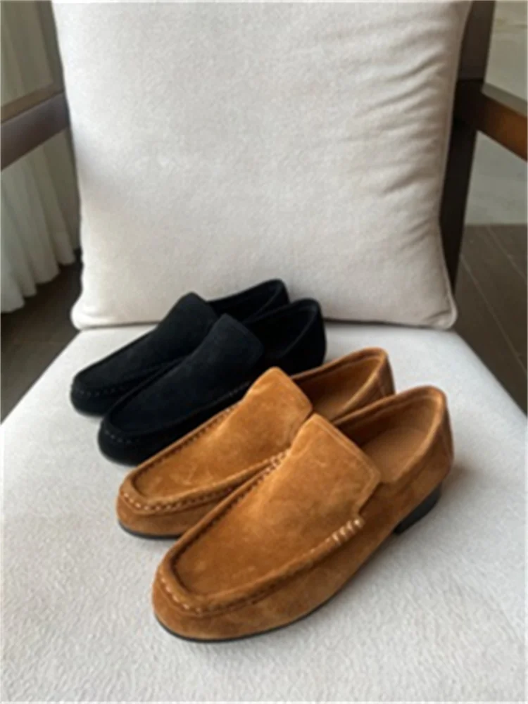Women Vintage Loafers Flat Sole Single Shoes Fashion Maillard Brown Coffee 2024 New Ladies Soft Comfortable Leisure Shoes
Women Vintage Loafers Flat Sole Single Shoes Fashion Maillard Brown Coffee 2024 New Ladies Soft Comfortable Leisure Shoes