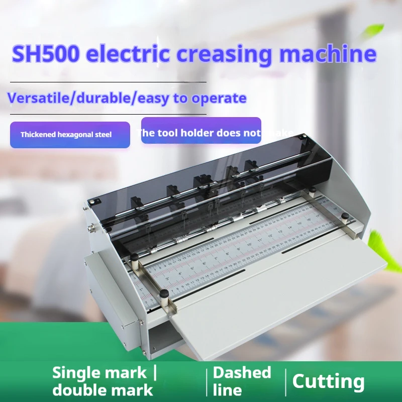 Upgrade H5000-1 New Electric Creasing Machine Dotted rice line flip book line book spine line creasing machine
Upgrade H5000-1 New Electric Creasing Machine Dotted rice line flip book line book spine line creasing machine