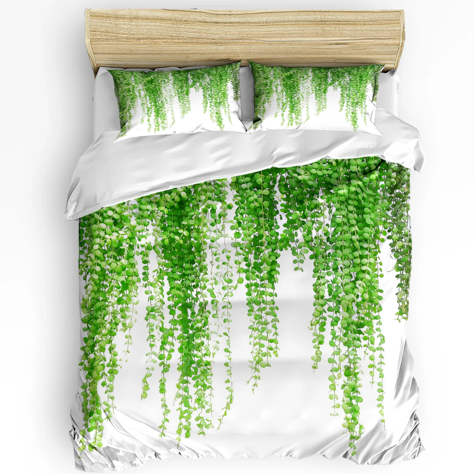 Plant Green Rattan Leaves White Bedding Set 3pcs Duvet Cover Pillowcase Kids Adult Quilt Cover Double Bed Set Home Textile
Plant Green Rattan Leaves White Bedding Set 3pcs Duvet Cover Pillowcase Kids Adult Quilt Cover Double Bed Set Home Textile