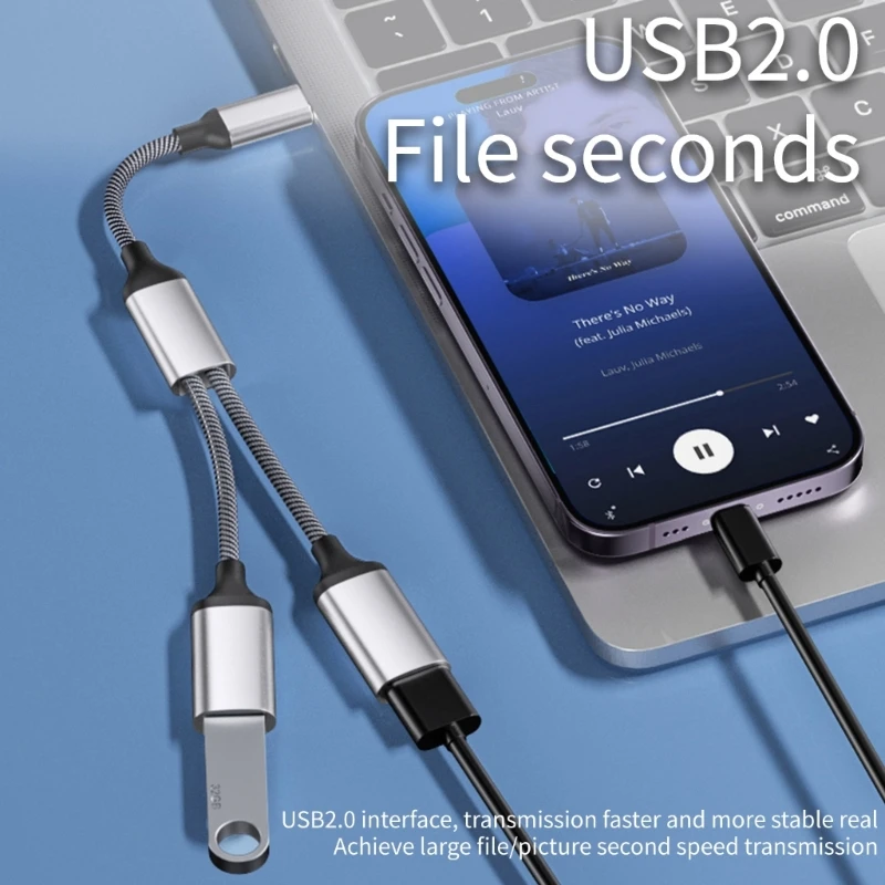 USB C OTG Cable Phone Adapter 2 in 1 Type C to USB Adapter with Data & Charging Port for Phone Laptop Tablet Drop Shipping
USB C OTG Cable Phone Adapter 2 in 1 Type C to USB Adapter with Data & Charging Port for Phone Laptop Tablet Drop Shipping