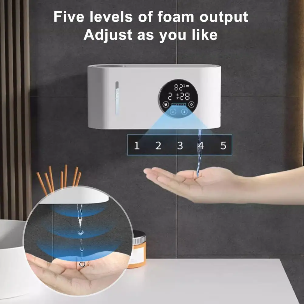 Type-c Charging Soap Dispenser Automatic Sensor Soap Dispenser Touchless Hand Soap Dispenser with Lcd Display Wall Mount 500ml
Type-c Charging Soap Dispenser Automatic Sensor Soap Dispenser Touchless Hand Soap Dispenser with Lcd Display Wall Mount 500ml