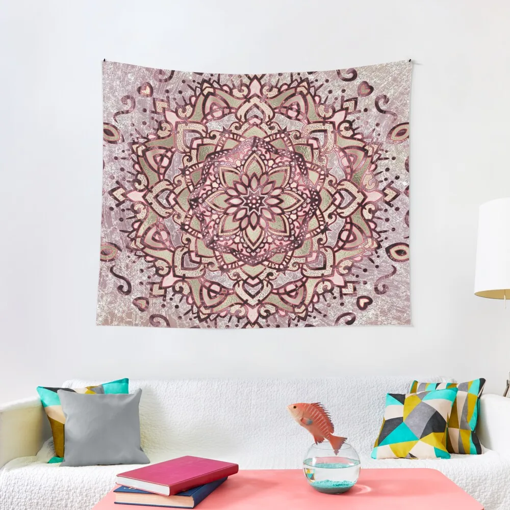 

Burgundy plum mandala Tapestry Bedroom Organization And Decoration Aesthetic Room Decor Decoration Home