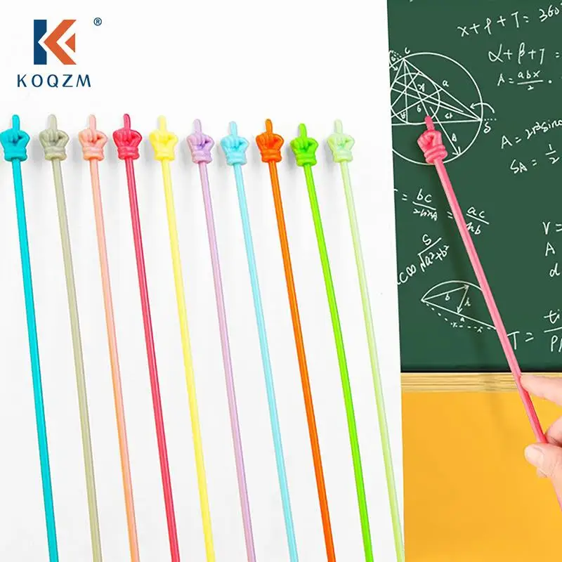 10PCS Teaching Pointer Finger Design Colorful Non-slip Resin Handle Bendable Children Handheld Presenter Teaching Stick
10PCS Teaching Pointer Finger Design Colorful Non-slip Resin Handle Bendable Children Handheld Presenter Teaching Stick