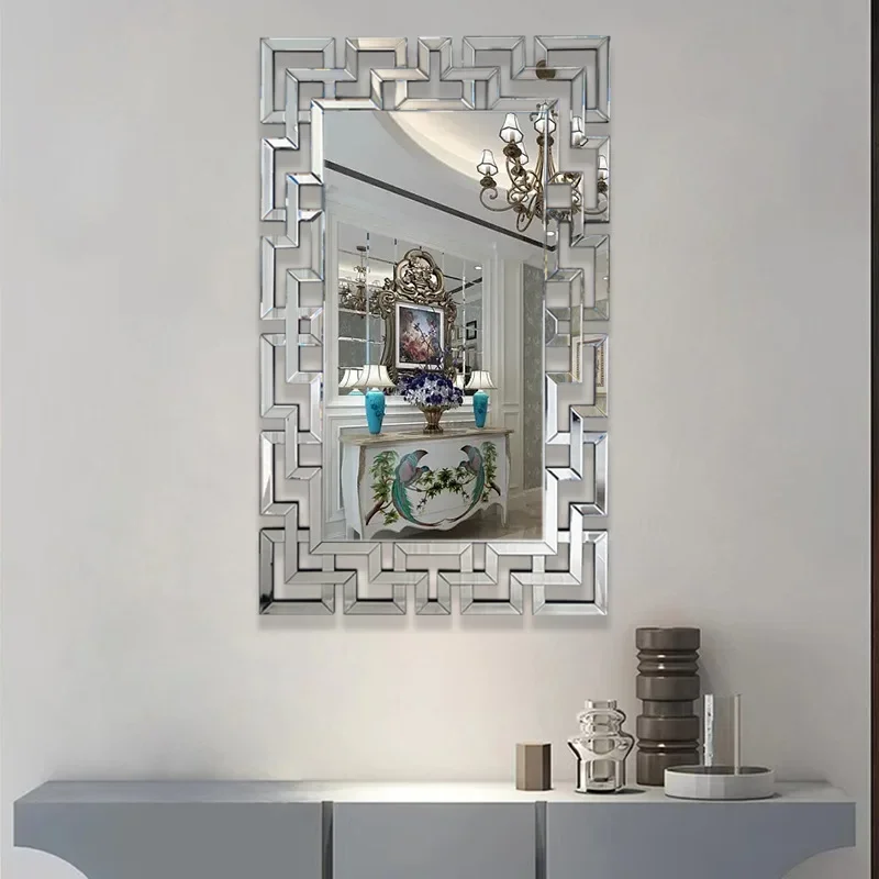 High-grade Wall Decorative Mirror with Silver Polished Hollow-out Mirrors for Home Hotel
High-grade Wall Decorative Mirror with Silver Polished Hollow-out Mirrors for Home Hotel