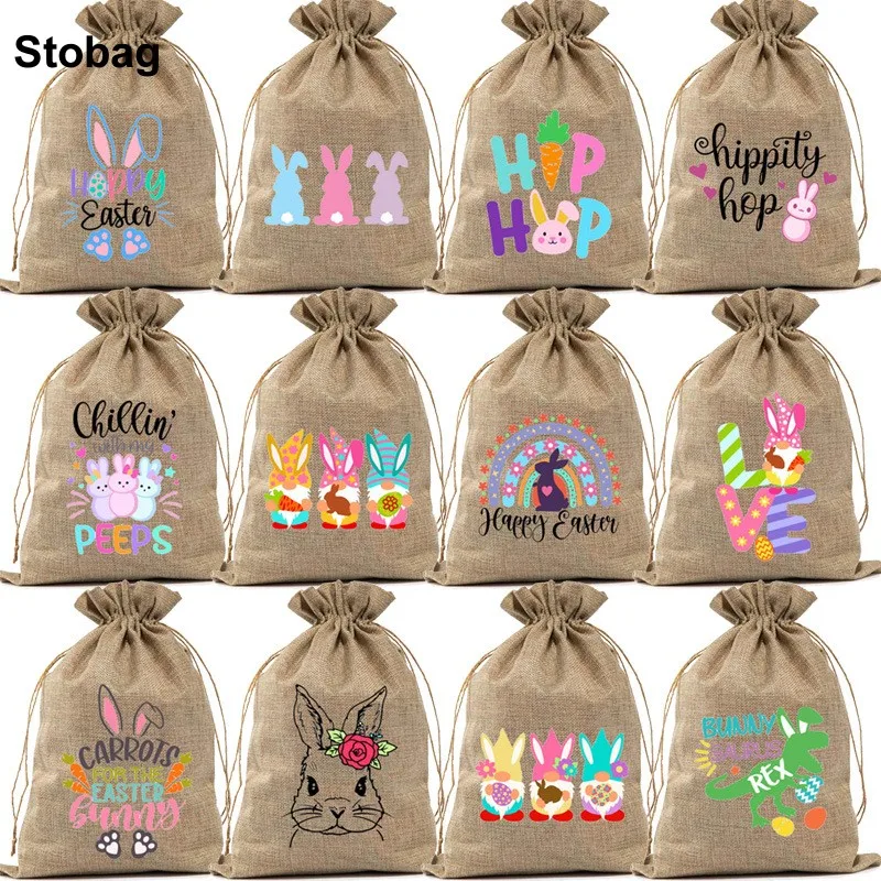 StoBag 50pcs Wholesale Happy Easter Linen Drawstring Bags Small Rabbit Bundle Pocket Kids Candy Gift Packaging Reusable Pouches
StoBag 50pcs Wholesale Happy Easter Linen Drawstring Bags Small Rabbit Bundle Pocket Kids Candy Gift Packaging Reusable Pouches