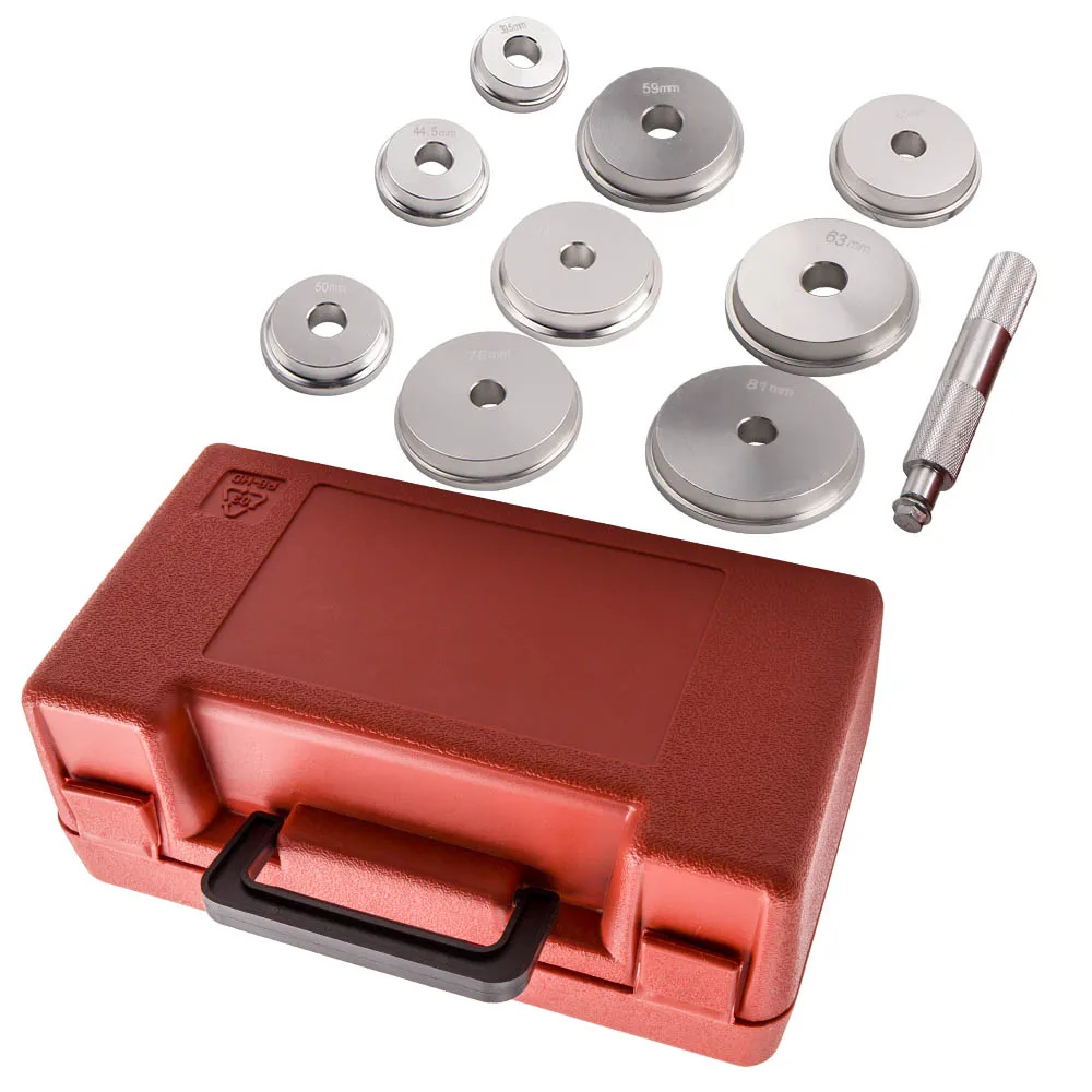 10pcs Wheel Bearing Race Seal Driver Master Auto installer Tool Kit Aluminium Bushing Seal Driver 39.5mm/44.5mm/50mm/59mm
10pcs Wheel Bearing Race Seal Driver Master Auto installer Tool Kit Aluminium Bushing Seal Driver 39.5mm/44.5mm/50mm/59mm