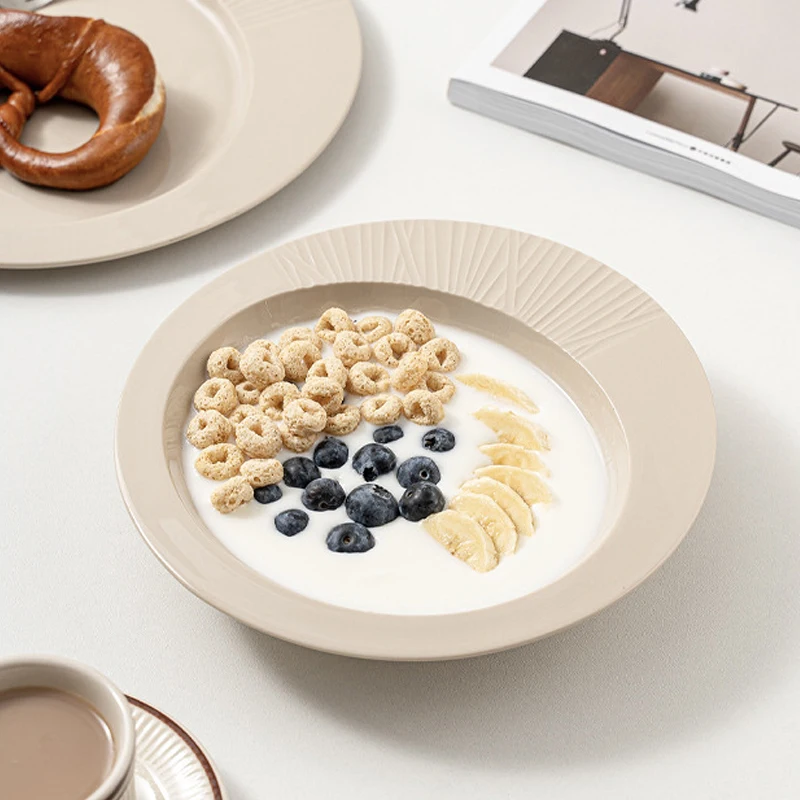 Nordic Style Ceramic Plate Steak Plate Western Food Pasta Dish Hat Shape Soup Bowl Salad Bowl Hotel Home Kitchen Tableware
Nordic Style Ceramic Plate Steak Plate Western Food Pasta Dish Hat Shape Soup Bowl Salad Bowl Hotel Home Kitchen Tableware