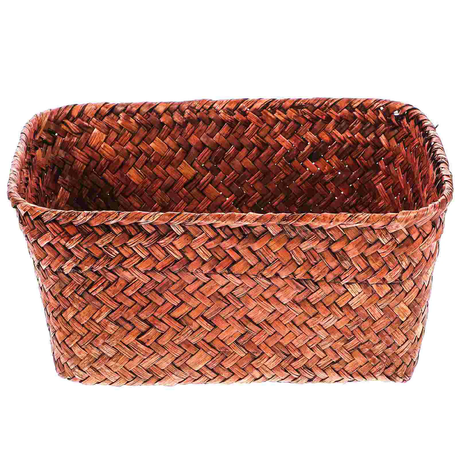 Cabilock Home Decor Woven Seaweed Basket Wicker Storage Baskets Rectangular Rattan Toilet Shelves Caramel Orange Food
Cabilock Home Decor Woven Seaweed Basket Wicker Storage Baskets Rectangular Rattan Toilet Shelves Caramel Orange Food