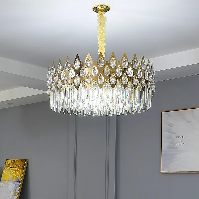 New French Luxury Living Room Crystal Chandelier Light For Bedroom Dining Room Celebrity Aluminum Ceiling Pendant Lamp Fixture
New French Luxury Living Room Crystal Chandelier Light For Bedroom Dining Room Celebrity Aluminum Ceiling Pendant Lamp Fixture