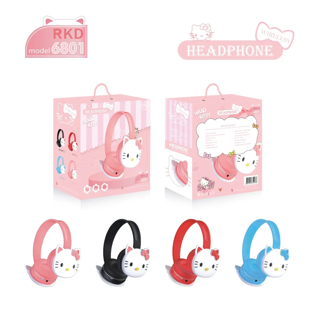 Student Head Worn Wireless Headphones Bluetooth Kawaii Y2K Hello Kittys Sanrioes Kuromi Melody Portable Earphones Birthday Gift
Student Head Worn Wireless Headphones Bluetooth Kawaii Y2K Hello Kittys Sanrioes Kuromi Melody Portable Earphones Birthday Gift