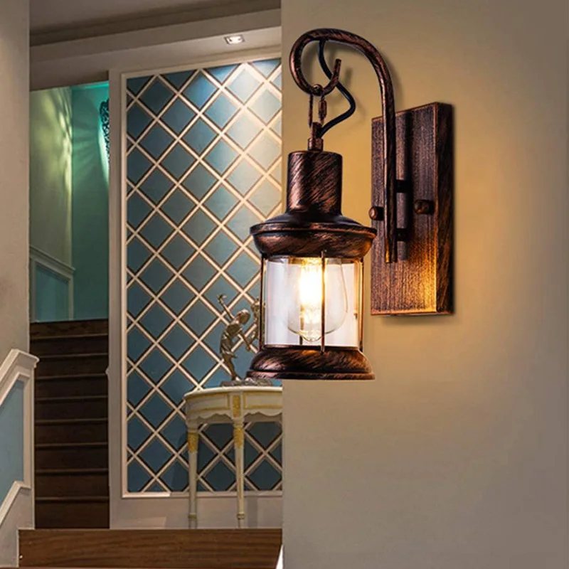 Antique old-fashioned wall lamp retro industrial style glass lampshade with wire plug bedside lamp restaurant lamp
Antique old-fashioned wall lamp retro industrial style glass lampshade with wire plug bedside lamp restaurant lamp