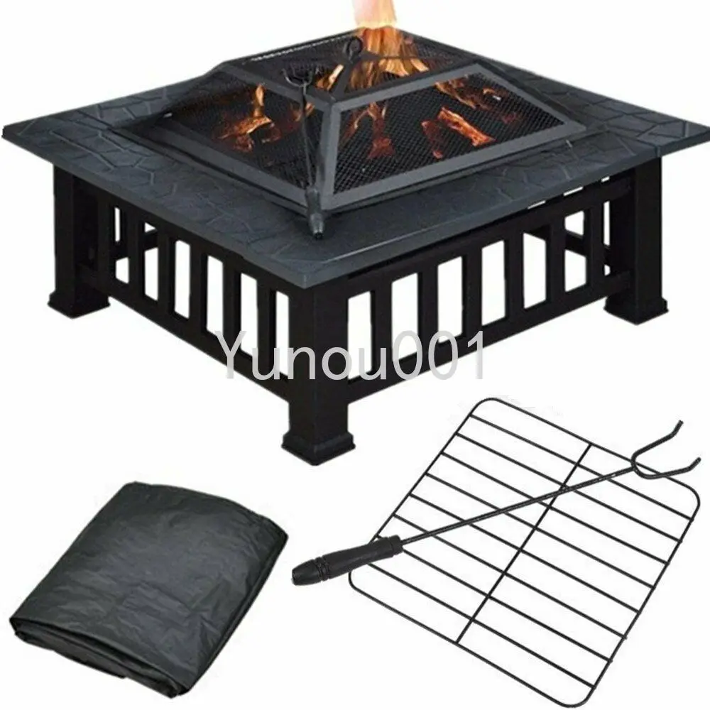 Fire Basket Garden Fireplace, Including Grill (51 * 51cm) and Waterproof Cover, for Heating/grill Metal Brazing 81.5x81.5x45cm
Fire Basket Garden Fireplace, Including Grill (51 * 51cm) and Waterproof Cover, for Heating/grill Metal Brazing 81.5x81.5x45cm