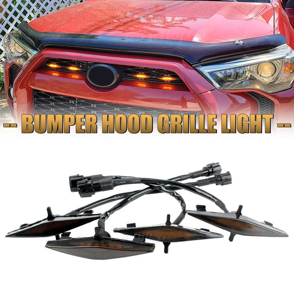 4 шт. для Toyota 4runner TRD Pro решетка 2015-2019 Автомобильная передняя решетка, лампа, передний бампер, решетка, огни DRL, автомобильная фара, янтарный
4 шт. для Toyota 4runner TRD Pro решетка 2015-2019 Автомобильная передняя решетка, лампа, передний бампер, решетка, огни DRL, автомобильная фара, янтарный