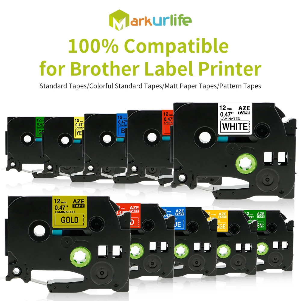 Markurlife 31 Colors 231 431 Label Tape Compatible For Brother Label Printer Tapes tz241 tz251 tz131 tz641 tz221 tz141 TZ-131
Markurlife 31 Colors 231 431 Label Tape Compatible For Brother Label Printer Tapes tz241 tz251 tz131 tz641 tz221 tz141 TZ-131