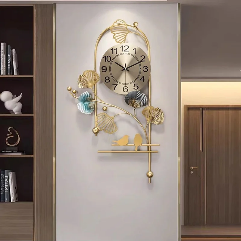 

Design Silent Wall Clocks Art Mural Luxury Modern Interior Wall Watch Aesthetic Minimalist Horloge Murale Living Room Decoration
