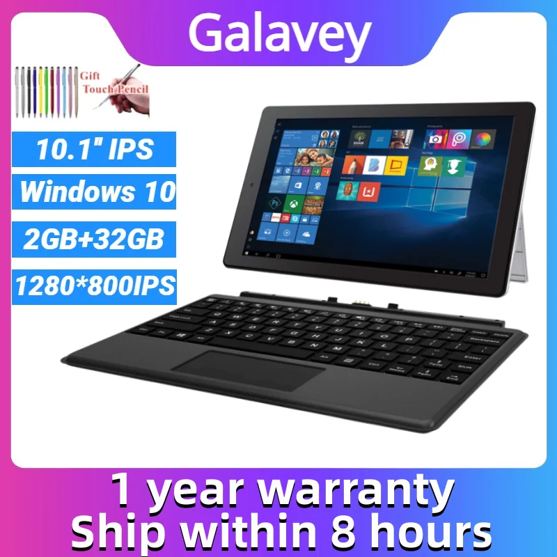 

10.1'' W101 WINDOWS 10 Tablet PC 2GB RAM 32GB ROM Z8350 CPU HDMI-Compatible 1280*800 IPS Screen Dual Cameras Quad Core