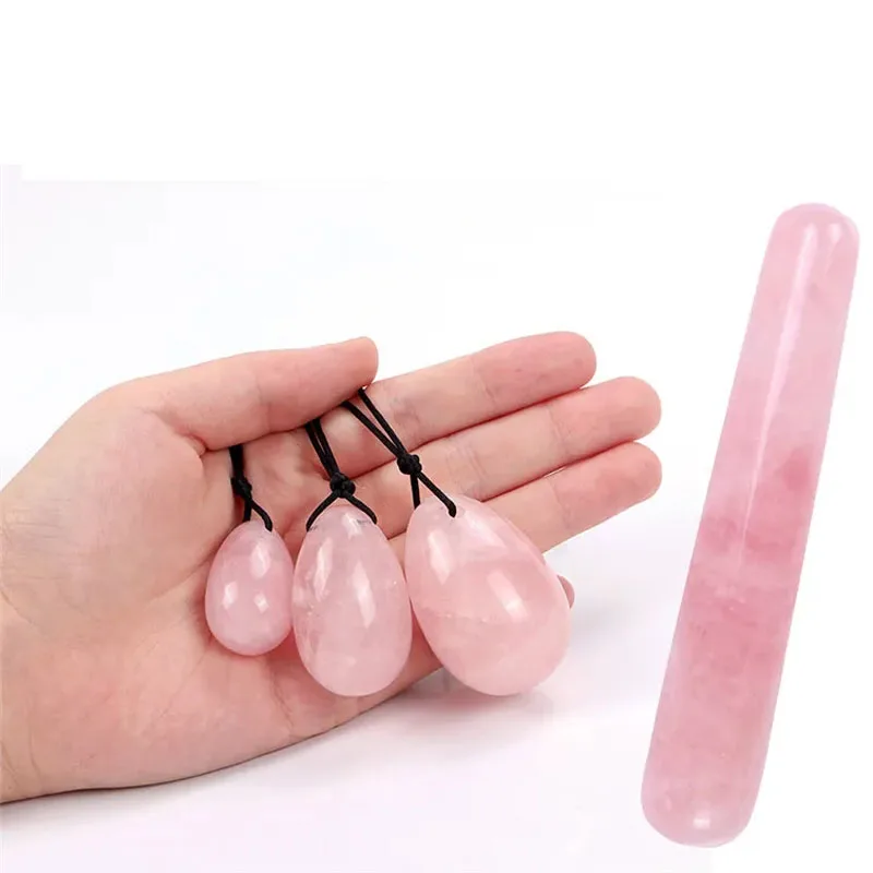 Natural Rose Quartz Jade Eggs Drilled And Undrilled Yoni Egg Vaginal Tightening Muscle Kegel Women Exerciser Jade Massager
Natural Rose Quartz Jade Eggs Drilled And Undrilled Yoni Egg Vaginal Tightening Muscle Kegel Women Exerciser Jade Massager