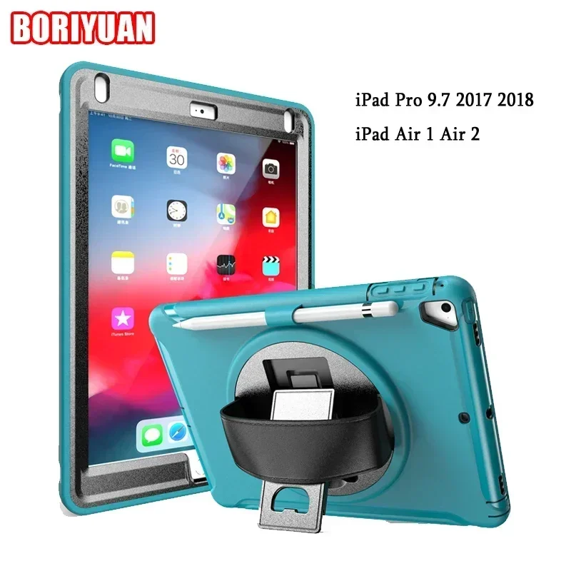 Tablet Case for IPad Pro9.7 2017 2018 Air 1 Air 2 for Apple IPad A1893 A1954 A1822 A1823 360 Rotation Rear Case Protective Case
Tablet Case for IPad Pro9.7 2017 2018 Air 1 Air 2 for Apple IPad A1893 A1954 A1822 A1823 360 Rotation Rear Case Protective Case