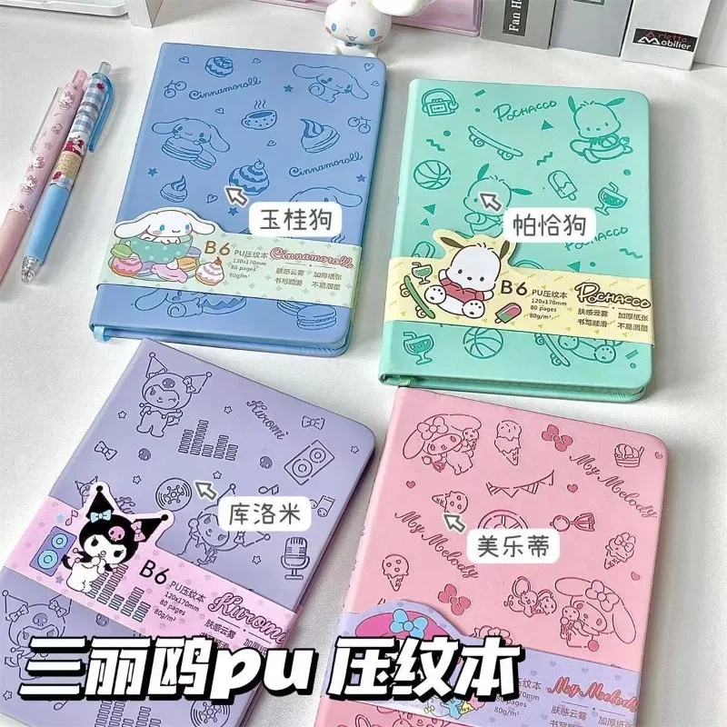 New Sanrio Cinnamoroll My Melody Pachacco Embossed Durable Diary Cartoon Cute Notepad Female Student B6 Handbook Student Gift
New Sanrio Cinnamoroll My Melody Pachacco Embossed Durable Diary Cartoon Cute Notepad Female Student B6 Handbook Student Gift