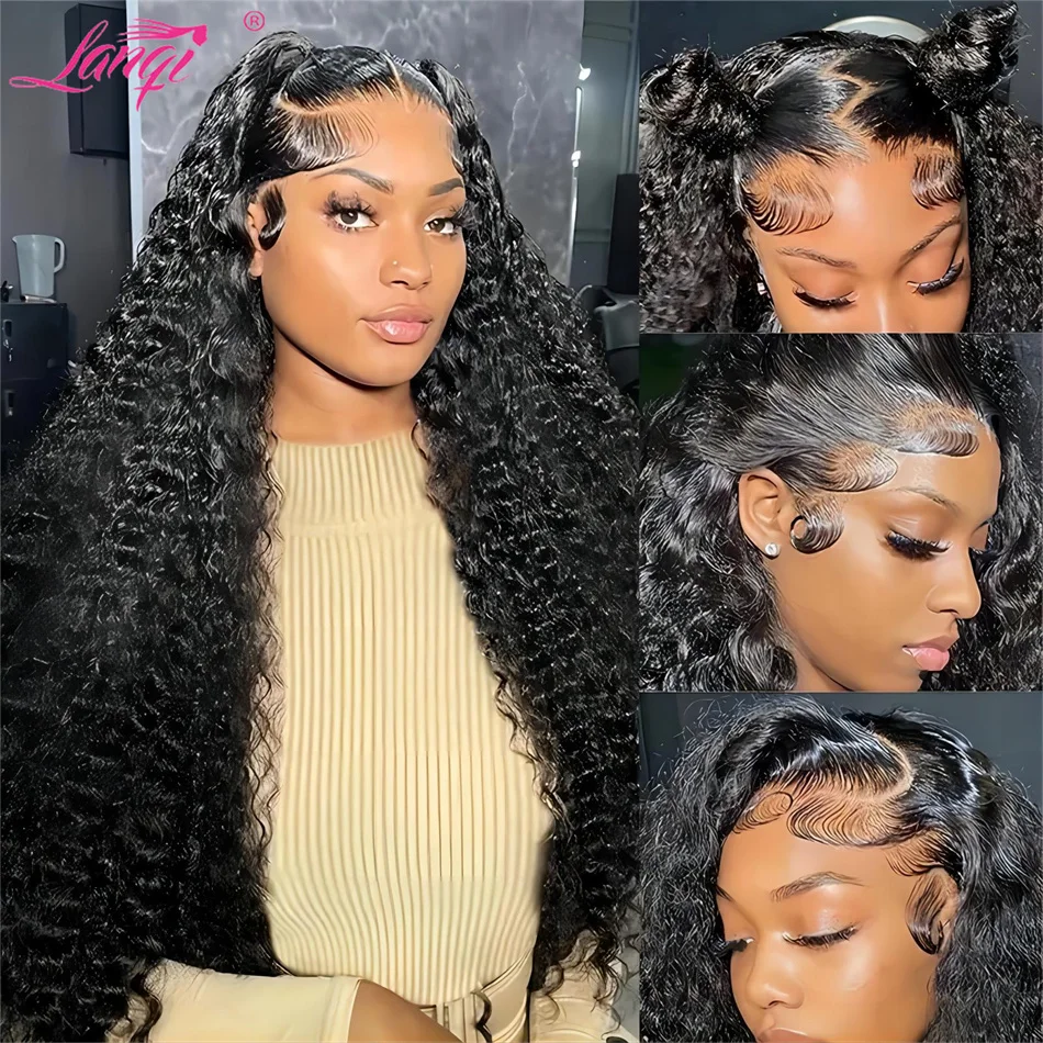 

Deep Wave Frontal Wig 13x6 13x4 HD Lace Frontal Wig 4x4 Glueless Wig Human Hair Lace Frontal Wig Brazilian Remy Lace Closure Wig