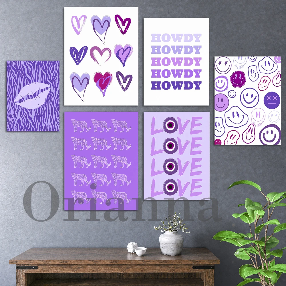 College Dorm Room Purple Lilac Wall Decor Art Poster Girl Student Aesthetic Print Canvas Cheetah Smiley Evil Eye Howdy Hearts
College Dorm Room Purple Lilac Wall Decor Art Poster Girl Student Aesthetic Print Canvas Cheetah Smiley Evil Eye Howdy Hearts