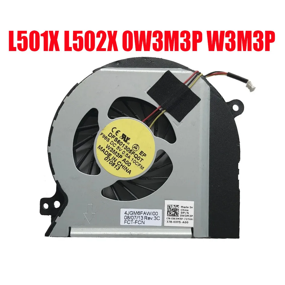 Laptop CPU Fan For DELL For XPS L501X L502X 0W3M3P W3M3P DFS601305FQ0T F98S 4JGM6FAWI00 DC5V 0.5A 3PIN New
Laptop CPU Fan For DELL For XPS L501X L502X 0W3M3P W3M3P DFS601305FQ0T F98S 4JGM6FAWI00 DC5V 0.5A 3PIN New