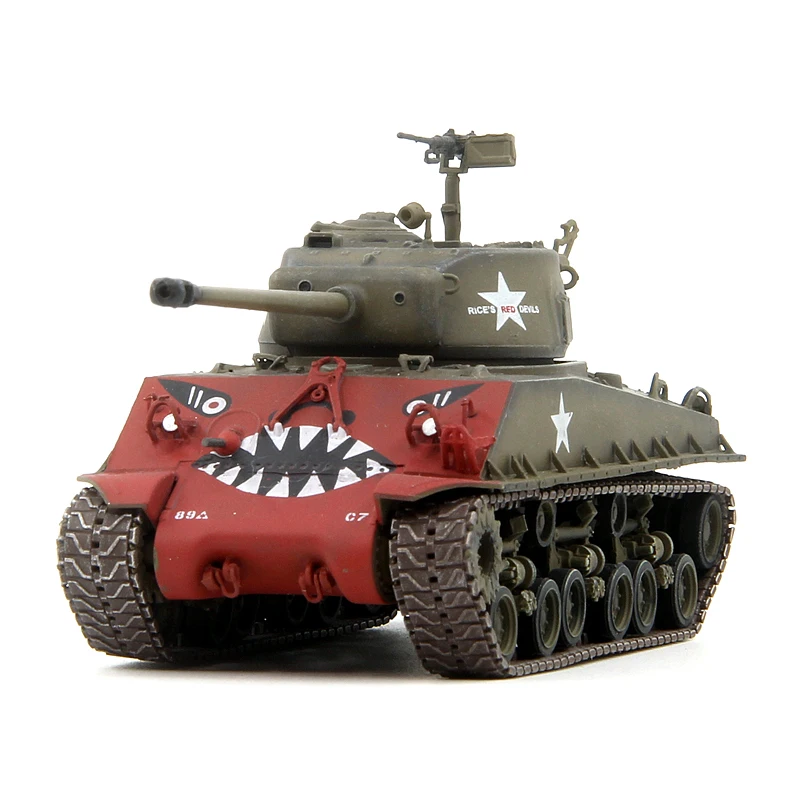 

1/72 Scale U.S. Army M4A3E8 Sherman Tank 89th Battalion Korean 1951 Tracked Militarized Combat Vehicle Model Toys Gifts