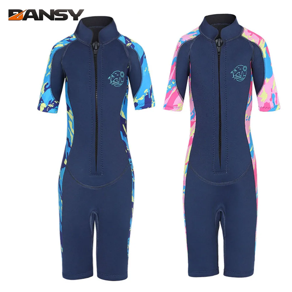 2.5MM Neoprene Wetsuit Kids Girls Swimwear Diving Suits Short Sleeves Children Surfing Rash Guards Swim Snorkeling
2.5MM Neoprene Wetsuit Kids Girls Swimwear Diving Suits Short Sleeves Children Surfing Rash Guards Swim Snorkeling