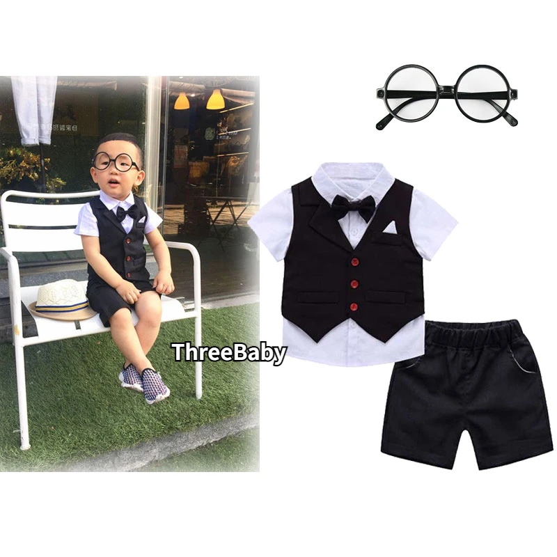 

Baby Bo Outfit for Boy Gentleman Clothing ummer uit for Kid Birthday Wedding Party Formal Gown Photograph Clothe