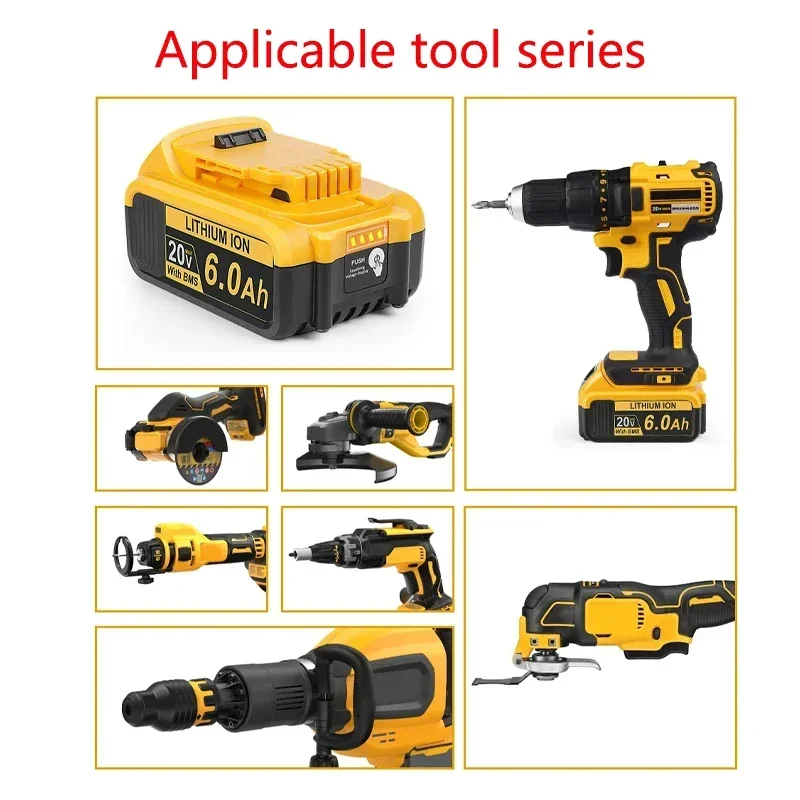 18V/20 Volt MAX 3.0Ah 9.0Ah 12.0Ah 18.0Ah DCB200 Replacement Li-ion Battery for DeWalt DCB205 DCB201 DCB203 Power Tool Batteries
18V/20 Volt MAX 3.0Ah 9.0Ah 12.0Ah 18.0Ah DCB200 Replacement Li-ion Battery for DeWalt DCB205 DCB201 DCB203 Power Tool Batteries