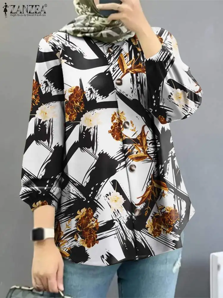 ZANZEA Bohemian Floral Printed Muslim Blouse Woman Puff Sleeve O-Neck Tunic Tops Autumn Elegant Party Islamic Clothing 2023
ZANZEA Bohemian Floral Printed Muslim Blouse Woman Puff Sleeve O-Neck Tunic Tops Autumn Elegant Party Islamic Clothing 2023