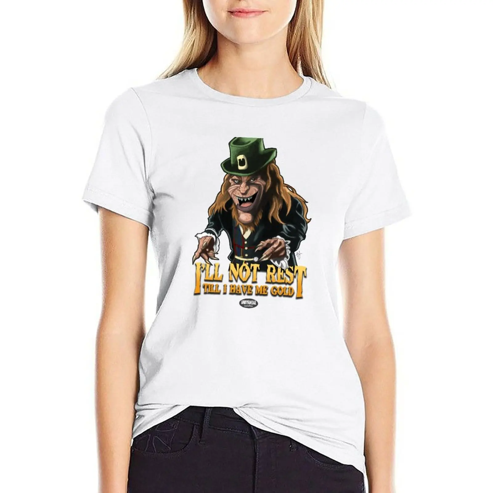 The Leprechaun T-shirt hippie clothes vintage clothes cute tops oversized workout shirts for Women
The Leprechaun T-shirt hippie clothes vintage clothes cute tops oversized workout shirts for Women