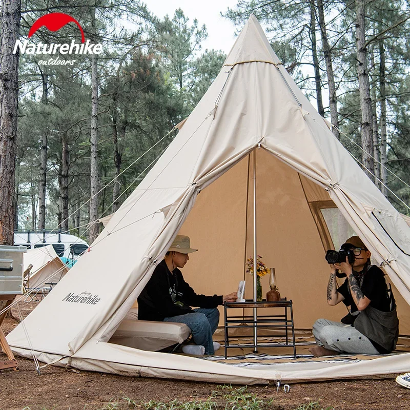 Naturehike Cotton Pyramid Tent 2-3 Person Outdoor Camping Tent With Chimney Hole Waterproof Breathable Picnic Party Profound 9.6
Naturehike Cotton Pyramid Tent 2-3 Person Outdoor Camping Tent With Chimney Hole Waterproof Breathable Picnic Party Profound 9.6