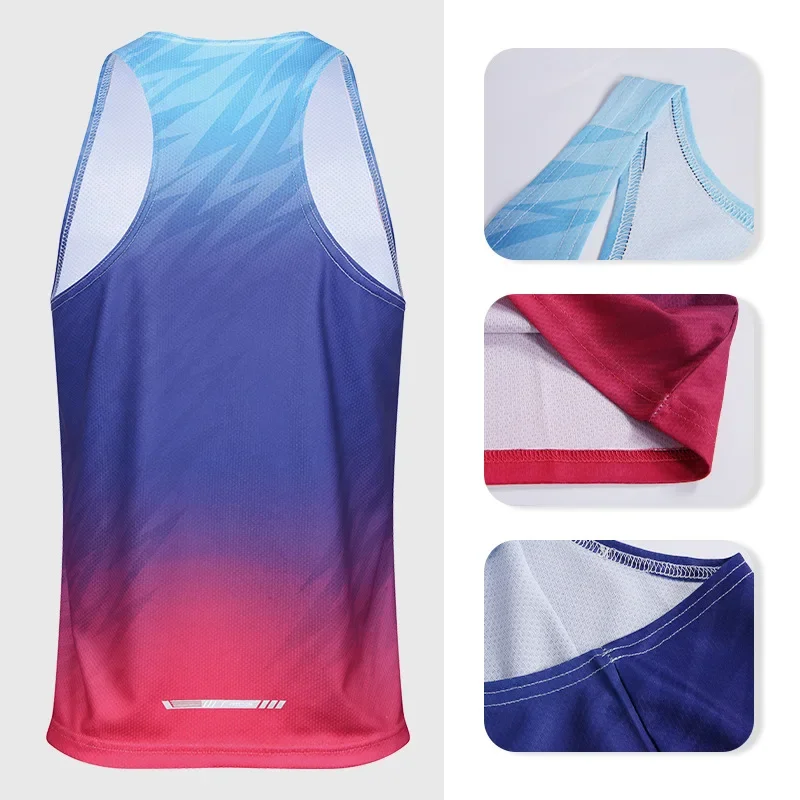 Men's Marathon Sports Singlet for Men High Quality Quick Dry Gym Fitness Running Polyester Tank Tops Man Exercise Training Vest
Men's Marathon Sports Singlet for Men High Quality Quick Dry Gym Fitness Running Polyester Tank Tops Man Exercise Training Vest