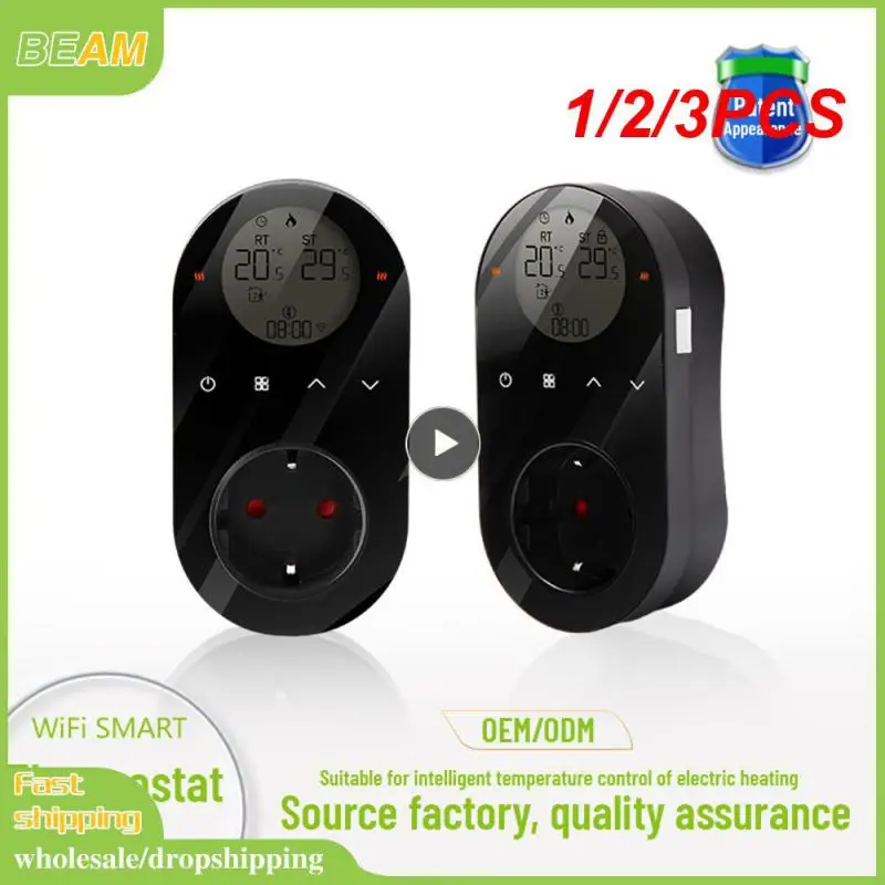 1/2/3PCS WiFi Digital Thermostat Outlet Plug Smartlife App Control Socket Temperature Controller with Touch Button
1/2/3PCS WiFi Digital Thermostat Outlet Plug Smartlife App Control Socket Temperature Controller with Touch Button
